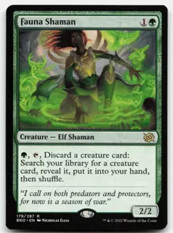 MTG Fauna Shaman R The Brothers' War 179 LP - Image 1