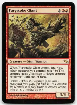 MTG Furystoke Giant R Shadowmoor 93 LP - Image 1