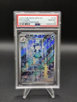 PSA 10 GEM MINT Poliwhirl 176/165 Pokemon 151 Illustration Rare Holo - Image 1