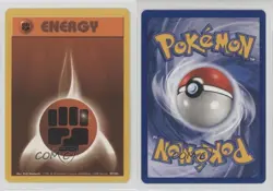 Fighting Energy Pokemon Base Set #97 1999 12hh - Image 3