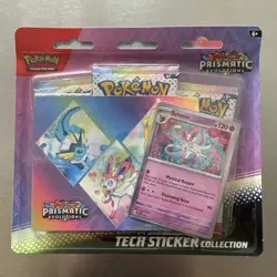 Pokemon TCG Scarlet Violet Prismatic Evolutions Tech Sticker Collection Sylveon - Image 1
