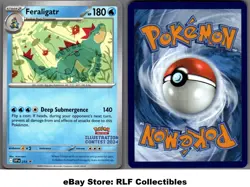 2025 Pokemon, Scarlet & Violet Promos, #SVP 213 Feraligatr, Black Star Promo - Image 1