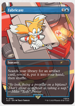 IN HAND - Fabricate ✨NON-FOIL✨ Secret Lair x Sonic - NM Magic MTG - Image 1