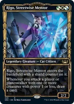 Rigo, Streetwise Mentor (Showcase) -Foil Light Play MTG Streets of New Capenna - Image 1