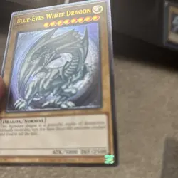 YUGIOH Blue-Eyes White Dragon OP28-EN001 Ultimate Rare NM NA Blue hue uk seller - Image 3
