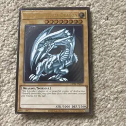 YUGIOH Blue-Eyes White Dragon OP28-EN001 Ultimate Rare NM NA Blue hue uk seller - Image 4