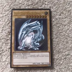YUGIOH Blue-Eyes White Dragon OP28-EN001 Ultimate Rare NM NA Blue hue uk seller - Image 5