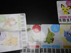 Pokemon Music Musical Note Card x9 Pikachu Tyranitar Dragonite Evolutions #3511 - Image 2