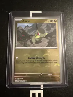 Axew Master Ball Reverse Holo BLK 068/086 Black Bolt Pokemon Card English - Image 1