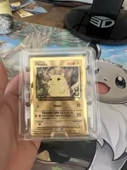 Pokemon Gold Metal Pikachu Card 58/102 - Celebrations UPC Grade Worthy - Image 1