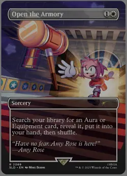 MTG Secret Lair X Sonic: Open The Armory Non Foil Chasing Adventure | NM/Mint - Image 1