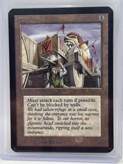 MAGIC THE GATHERING JUGGERNAUT ALPHA CARD STORED CAREFULLY SINCE 1993 MTG - Image 1