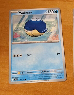 POKEMON AVENTURES ENSEMBLE CARD CARTE WAILMER 040/159 JTG FR EV09 NM 2025 - Image 1