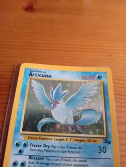 Articuno Card 2/62 Fossil WOTC Holo Unlimited Holo Rare Pokemon Card - Image 2