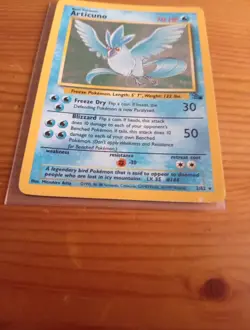 Articuno Card 2/62 Fossil WOTC Holo Unlimited Holo Rare Pokemon Card - Image 3