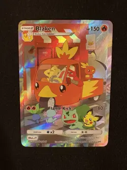 Pluto Coco - #29 Blaziken By GameBoxTart Textured Holo Custom Pokemon Card - Image 1
