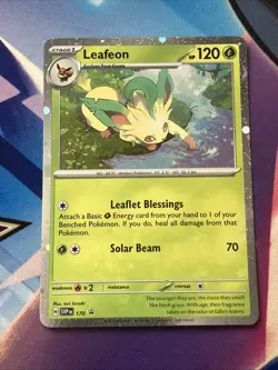 Leafeon 170 Sv: Scarlet & Violet Promo Cosmos Holo Black Star Pokemon Card 2025 - Image 1