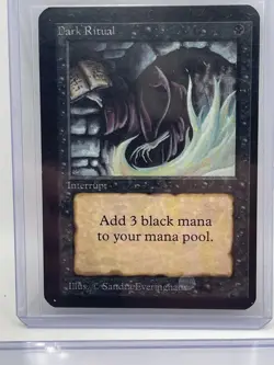 MAGIC THE GATHERING DARK RITUAL ALPHA CARD STORED CAREFULLY SINCE 1993 MTG - Image 1