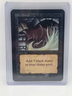 MAGIC THE GATHERING DARK RITUAL ALPHA CARD STORED CAREFULLY SINCE 1993 MTG - Image 1