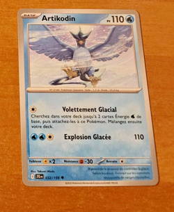 POKEMON AVENTURES ENSEMBLE CARD CARTE ARTIKODIN 032/159 JTG FR EV09 NM 2025 - Image 1