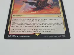 Forth Eorlingas! 0056 Non Foil Rare LOTR Commander MTG Near Mint - Image 2