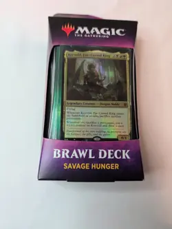 MTG Savage Hunger Brawl Deck Throne of Eldraine Magic the Gathering Sealed 630509829798 - Image 1
