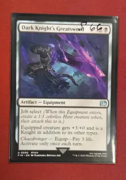 Dark Knight's Greatsword - 95 - FIN - NM - MTG Magic the Gathering - Image 1