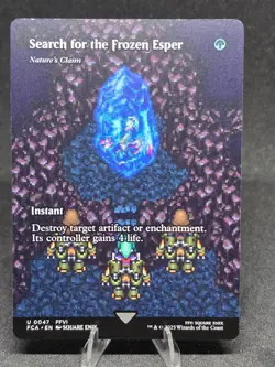 MTG Search for the Frozen Esper 0047 Final Fantasy Borderless Showcase NM - Image 1