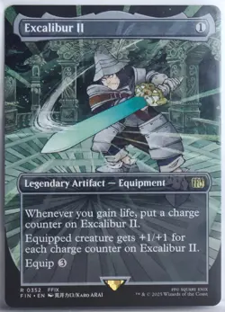 Excalibur II [New, Near Mint] Borderless Art {Final Fantasy MTG} - Image 1