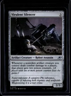 Virulent Silencer - 24817 - EOE - NM - MTG Magic the Gathering - Image 1