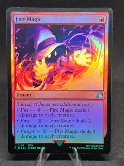 MTG Fire Magic 0136 Final Fantasy Uncommon Foil NM - Image 1