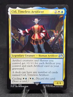 MTG Cid, Timeless Artificer 0414 Final Fantasy Uncommon Showcase NM - Image 1