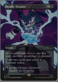 MTG Secret Lair X Sonic: Deadly Dispute Non Foil Chasing Adventure | NM/Mint - Image 1