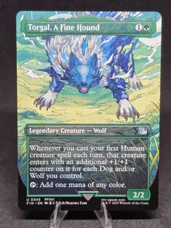 MTG Torgal, A Fine Hound 0345 Final Fantasy Full Art Uncommon NM - Image 1