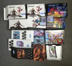 *EMPTY BOX LOT* MTG Final Fantasy Gift Bundle Omega Booster Boxes Includes Promo - Image 1