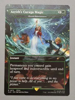 MTG x FINAL FANTASY SECRET LAIR - AERITH'S CURAGA MAGIC #1872 NON-FOIL - Image 1
