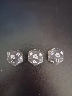 Magic The Gathering MTG Premium Graveborn D20 Dice Die Spindown - Qty: ONE (1) - Image 1