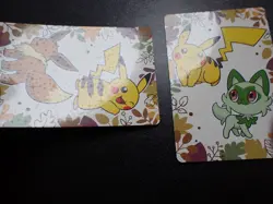 Pokemon Card Pronto Promo 2 SET Holo Pikachu Sprigatito Eevee #5142 NM/EX - Image 5