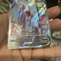 Pokemon TCG Mewtwo v Alt Art Full Art Holo Ultra Rare Card 072/078 Pokemon Go - Image 4