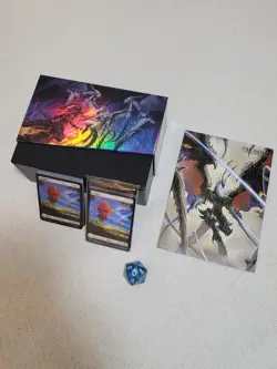 Final Fantasy MTG Gift Bundle, With Lands, Box And Dice (No Booster Packs) - Image 1