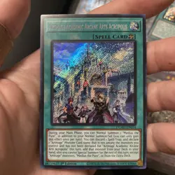 Yugioh DUAD-EN054 ARTMAGE ACADEMIC ARCANE ARTS ACROPOLIS - SECRET RARE 1ST ED NM - Image 3