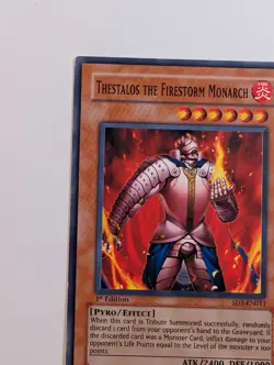 Yugioh TCG - 1x Thestalos The Firestorm Monarch - SD3-EN011 - NM/LP 1st Edition - Image 3