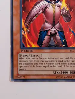 Yugioh TCG - 1x Thestalos The Firestorm Monarch - SD3-EN011 - NM/LP 1st Edition - Image 5