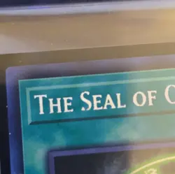 YuGiOh The Seal of Orichalcos MAMA-EN111 1st Edition Secret Pharaoh's Rare - Image 3