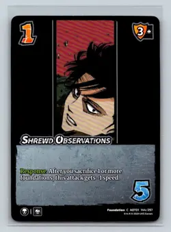 Shrewd Observations - Attack on Titan: Battle for Humanity AOT1 Trading Card - Image 1