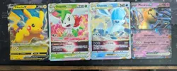 Pokemon Jumbo Card lot- Shaymin VStar, Glaceon VStar, Pikachu V, Mimikyu ex, - Image 1
