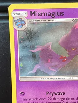 MISMAGIUS SM222 Promo Sun Moon Holofoil Rare Pokemon Card Near Mint - Image 3