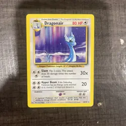 Dragonair 18/102 Base Set Non Holo Rare Pokemon Card 1999 WOTC NM - Image 1