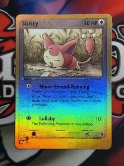 Skitty 44/109 EX Ruby & Sapphire Reverse Holo Uncommon E-Reader Pokemon Card LP+ - Image 1