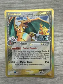 Pokemon TCG Charizard Delta Species Reverse Holo Card 4/100 Crystal Guardians - Image 1